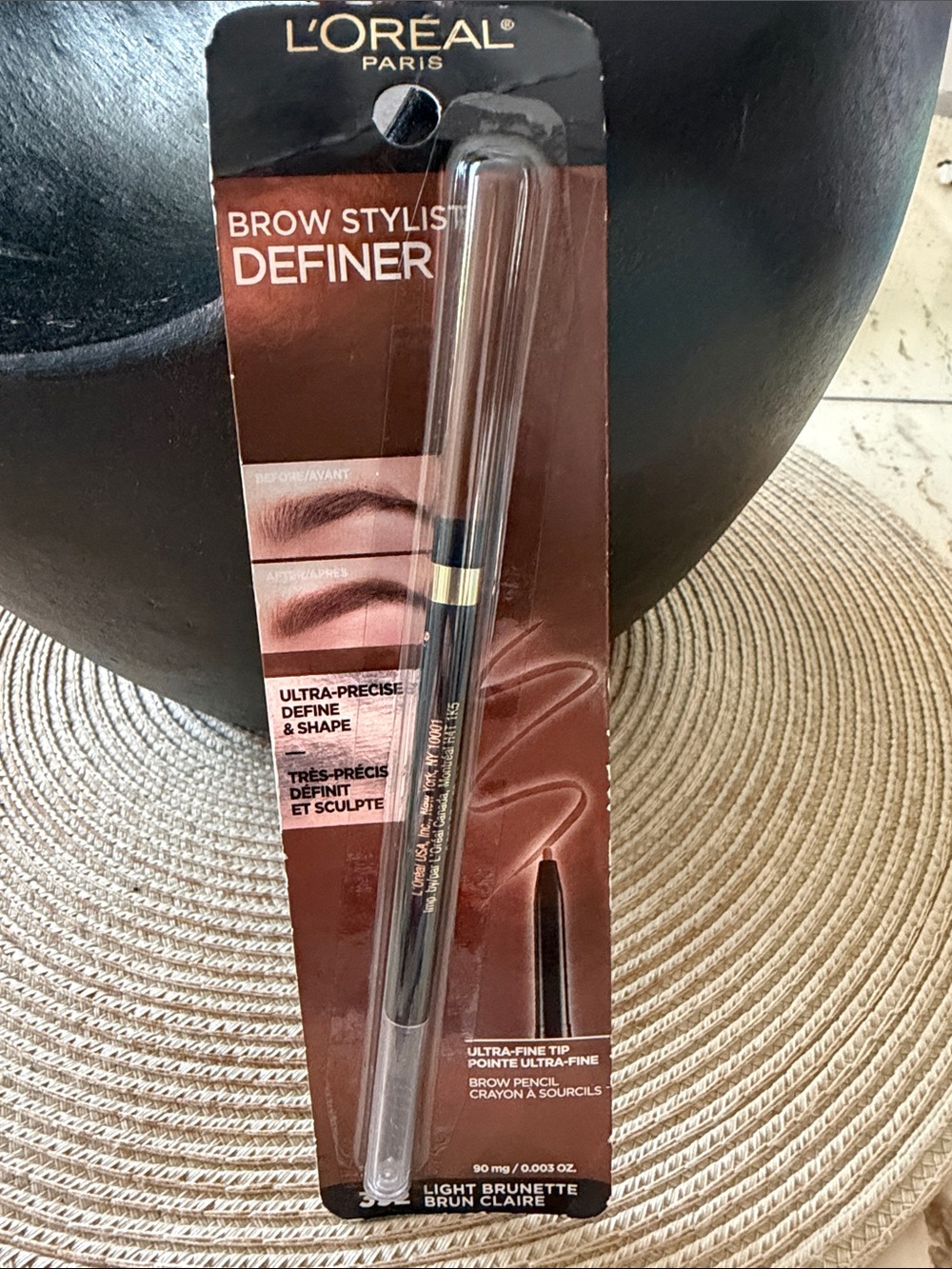 L'Oreal Paris Brow Stylist Definer Brow Pencil - Light Brunette 392 Waterproof